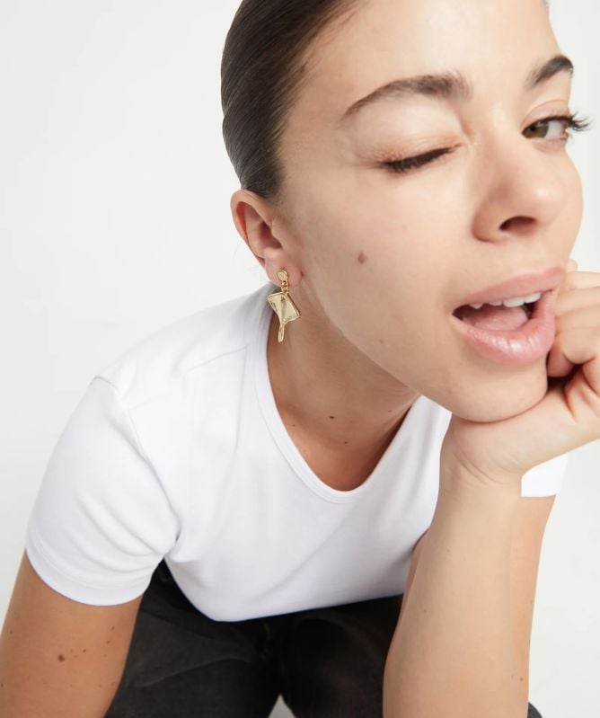 UNOde50 Majestuosa Manta Ray Drop Earrings