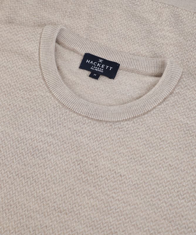 Hackett Merino Herringbone Jumper