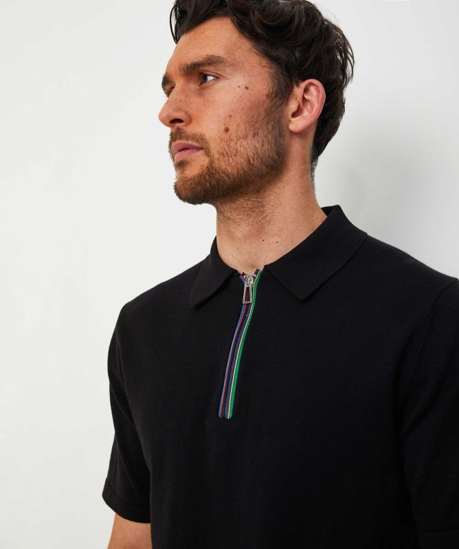 Paul Smith Knitted Zip Polo Shirt