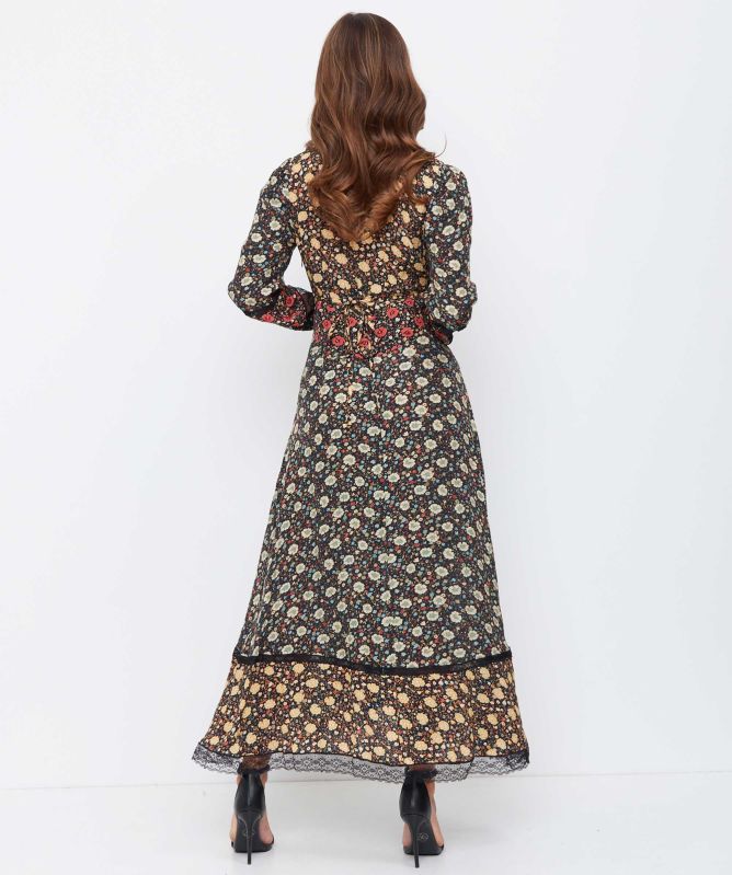 RIXO Raven Midi Dress