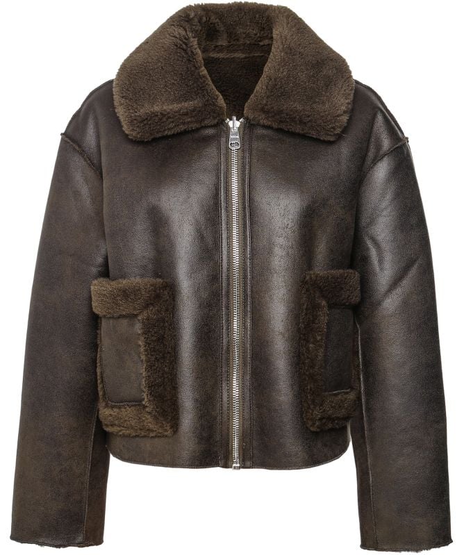 Jakke.◆Vera Shearling Aviator◆リバーシブルファージャケット Jakke Vera Faux Shearling Aviator Jacket | Jules B