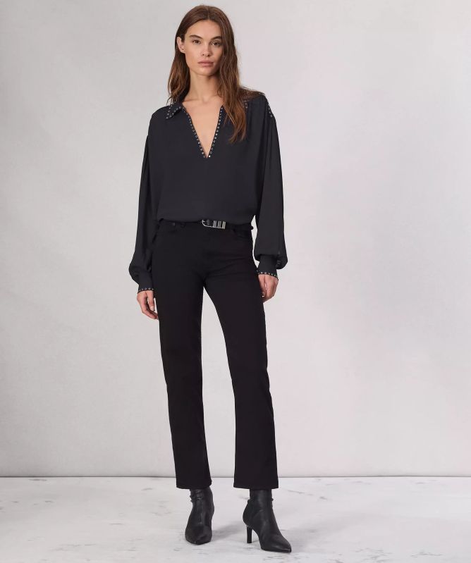 rag & bone Emmy Embellished Top