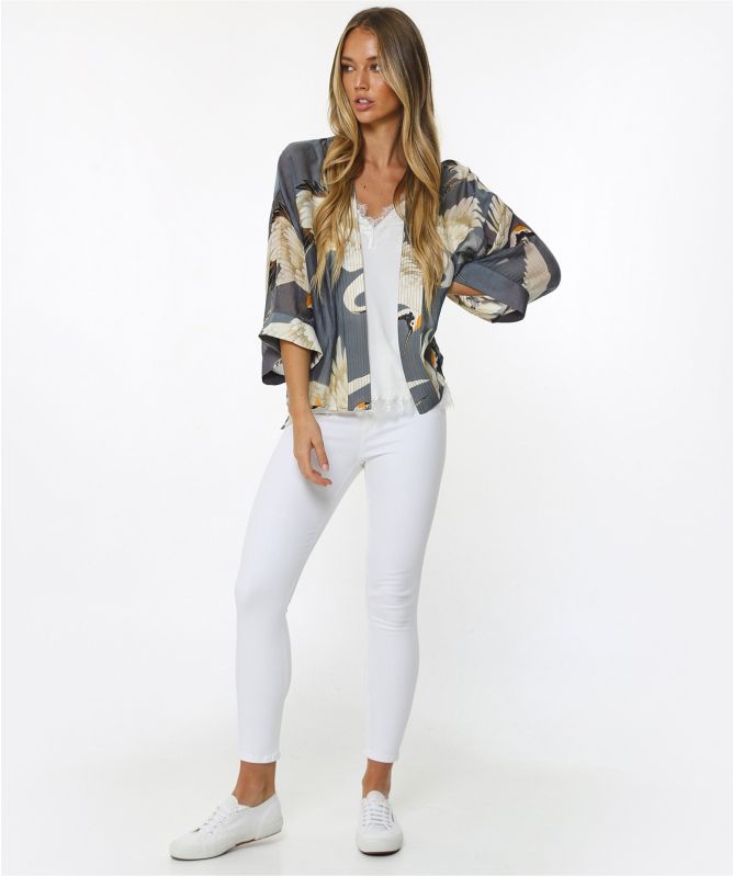 One Hundred Stars Stork Kimono