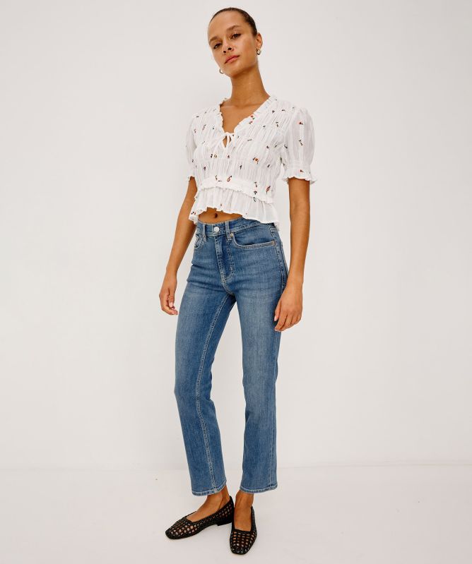 Rails Fontaine Smocked Top