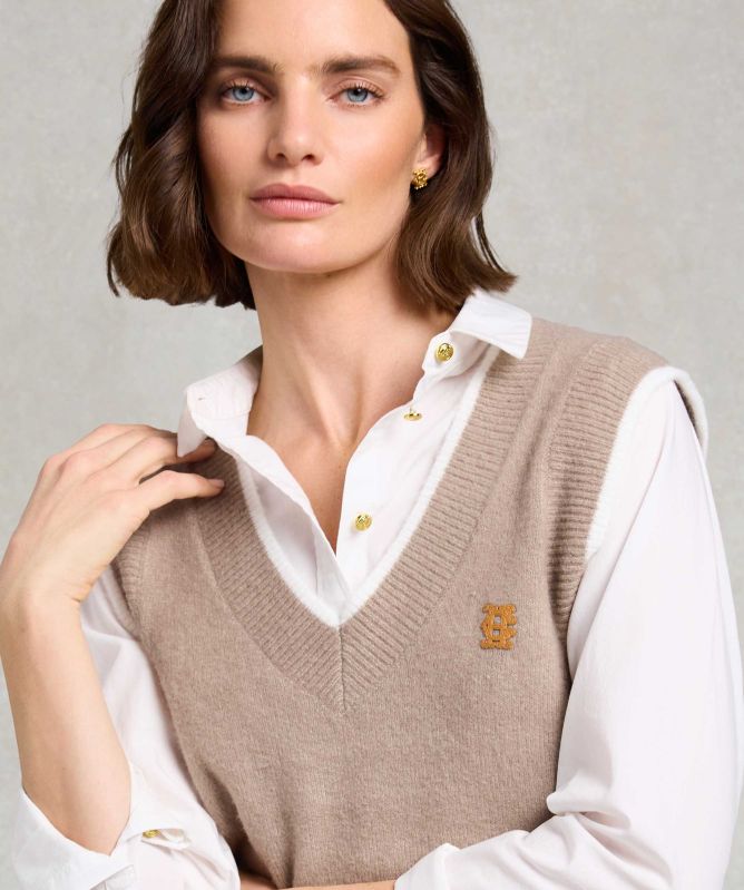 Holland Cooper Cecilia Knitted V-Neck Tank