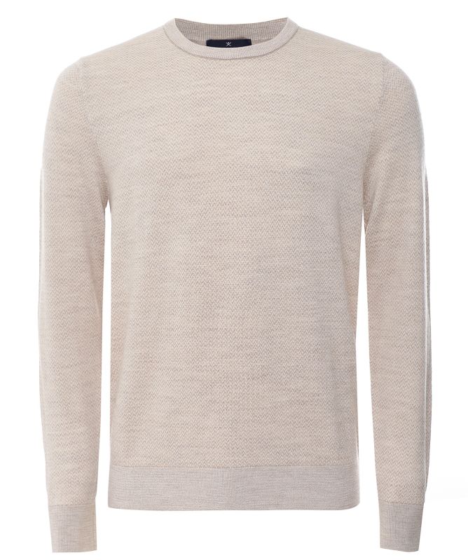 Hackett Merino Herringbone Jumper