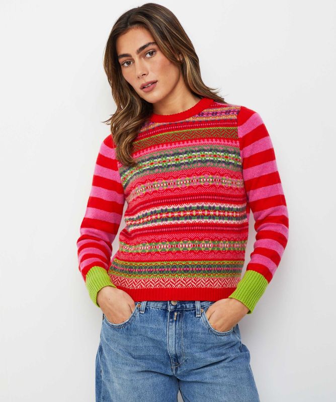 ERIBÉ Stobo Fairisle Reversible Jumper