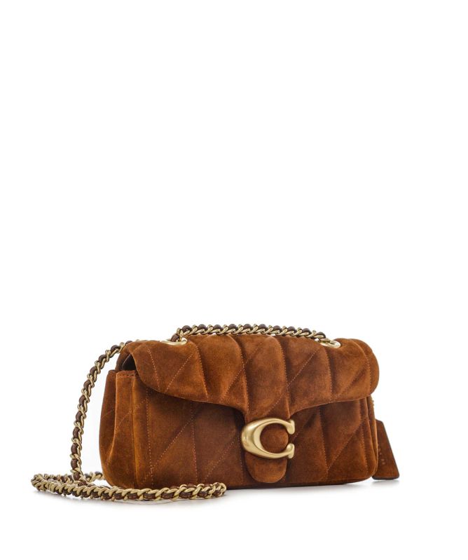 Coach Quilted Suede Tabby Shoulder Bag 20