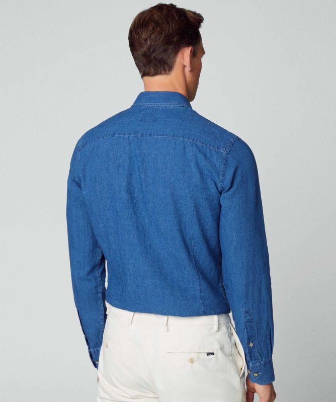 Hackett Denim Cargo Shirt