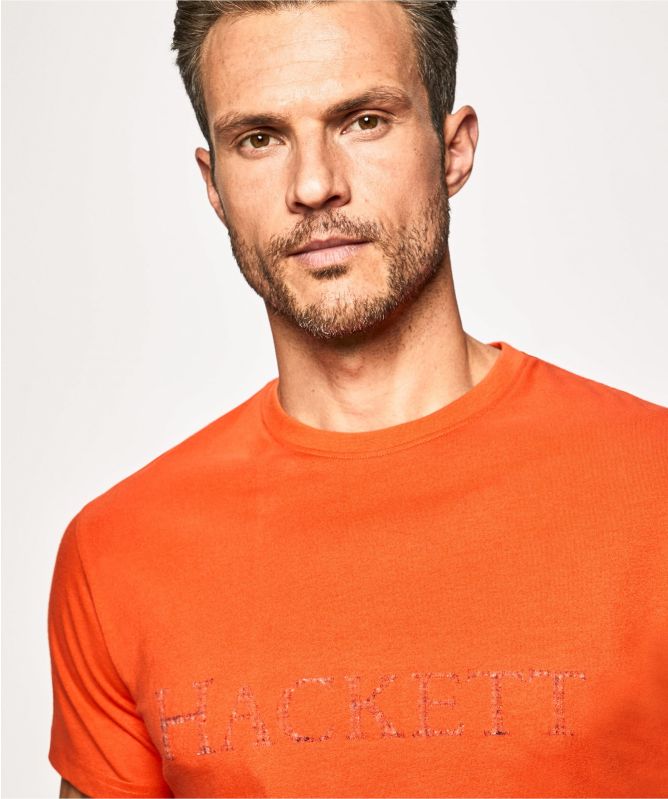 Hackett Textured Logo T-Shirt