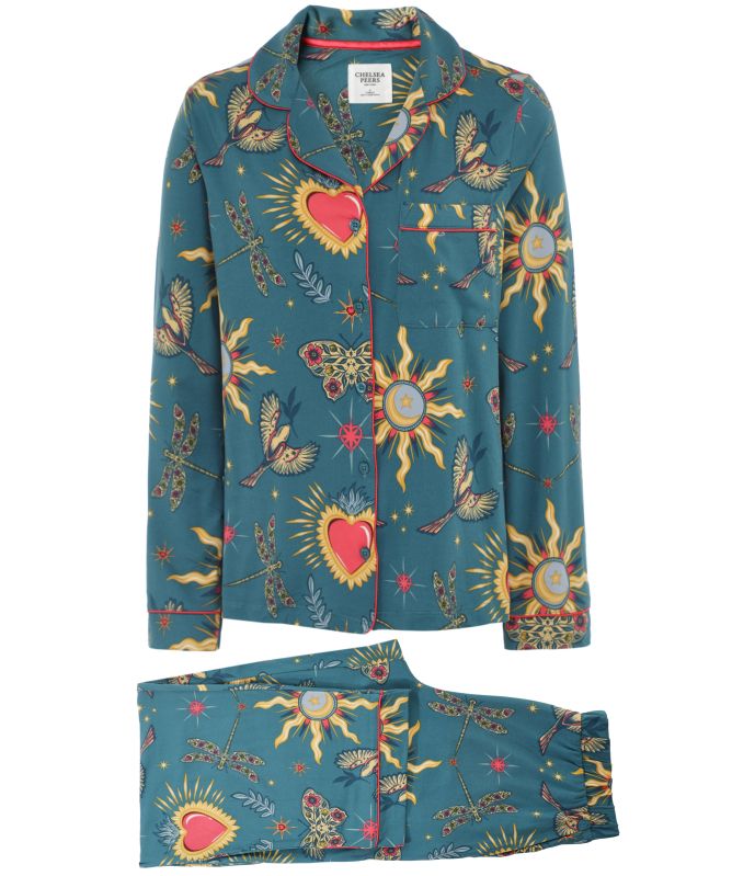 Chelsea Peers Heart Star Long Pajamas