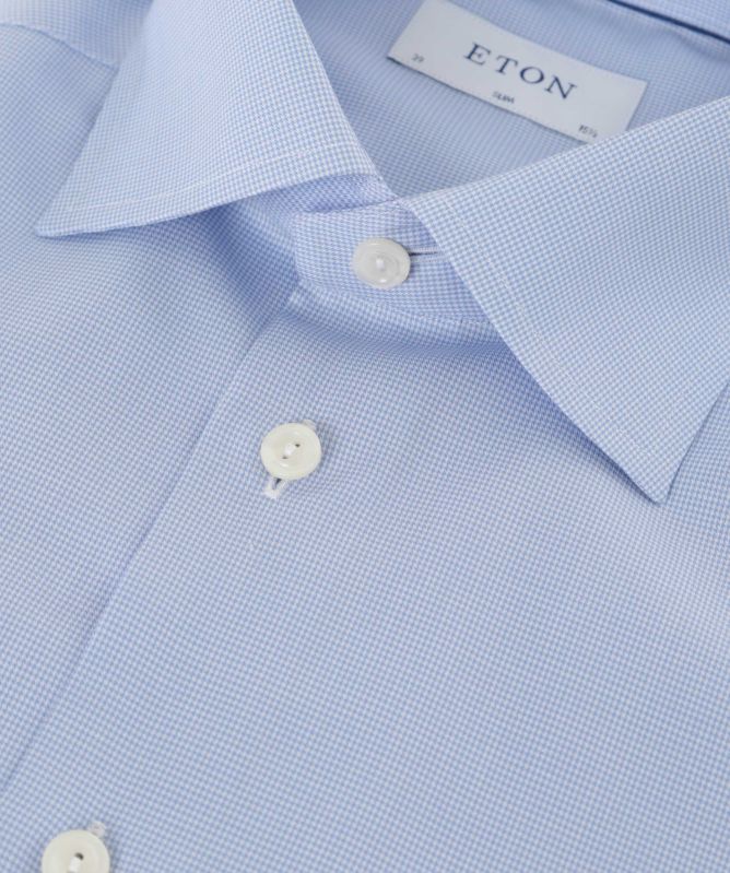 Eton Slim Fit Micro Houndstooth Shirt