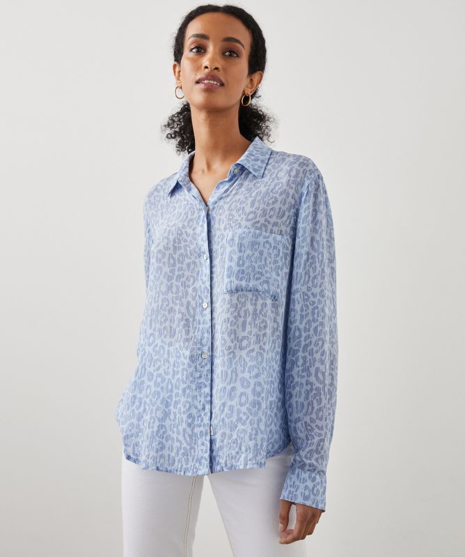 Rails Josephine Batik Cheetah Print Shirt