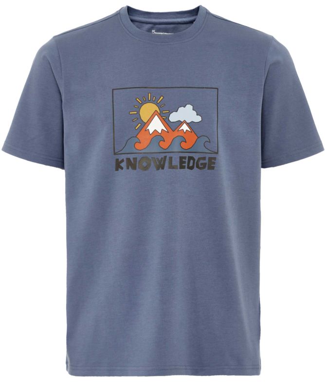 Knowledge Cotton Front Print T-Shirt