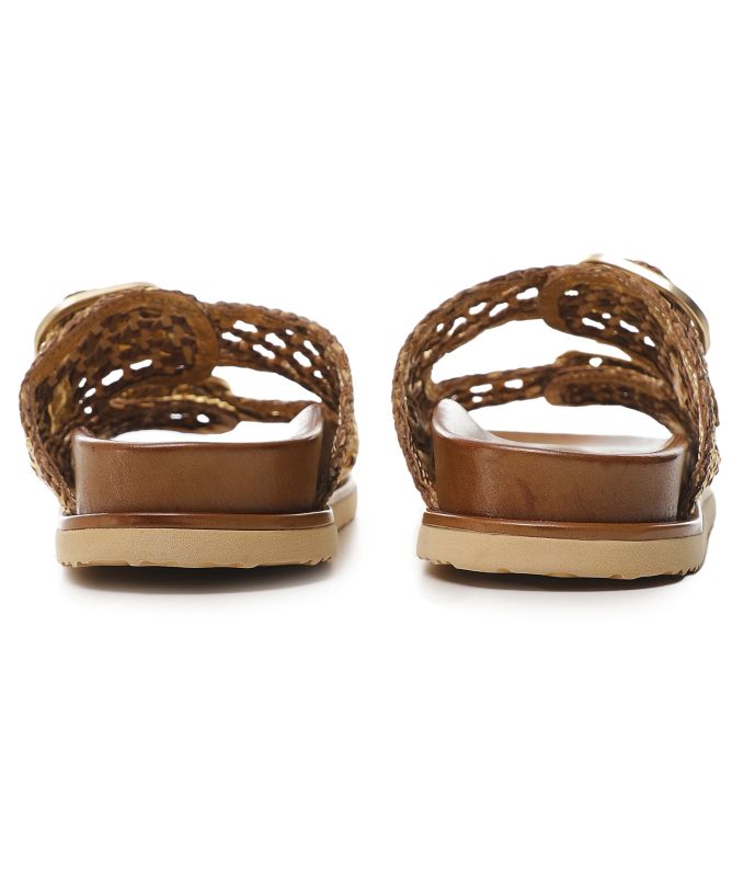 INUOVO Raffia Slider Sandals