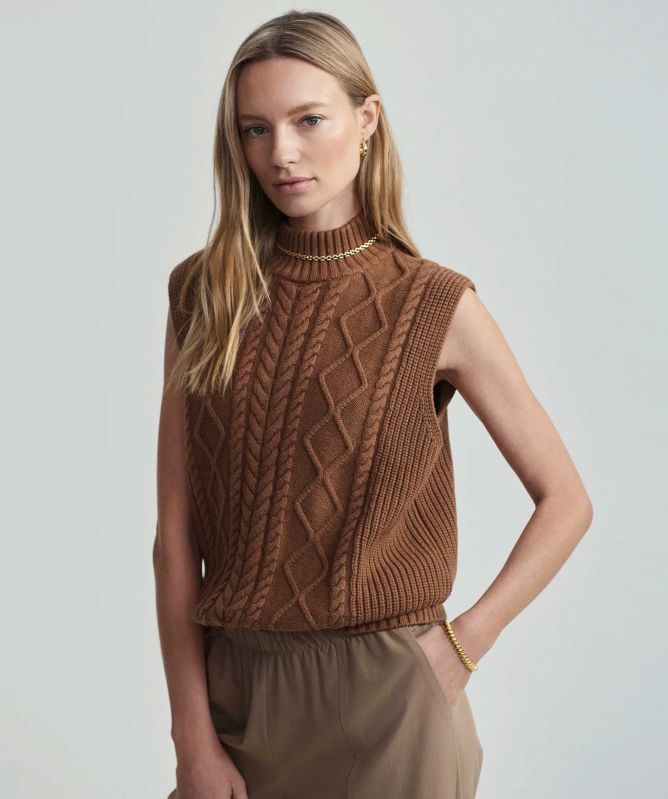 Varley Joilette Roll Neck Vest