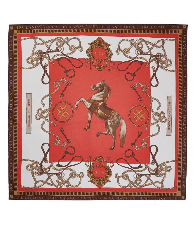 Holland Cooper Regal Horse Silk Scarf