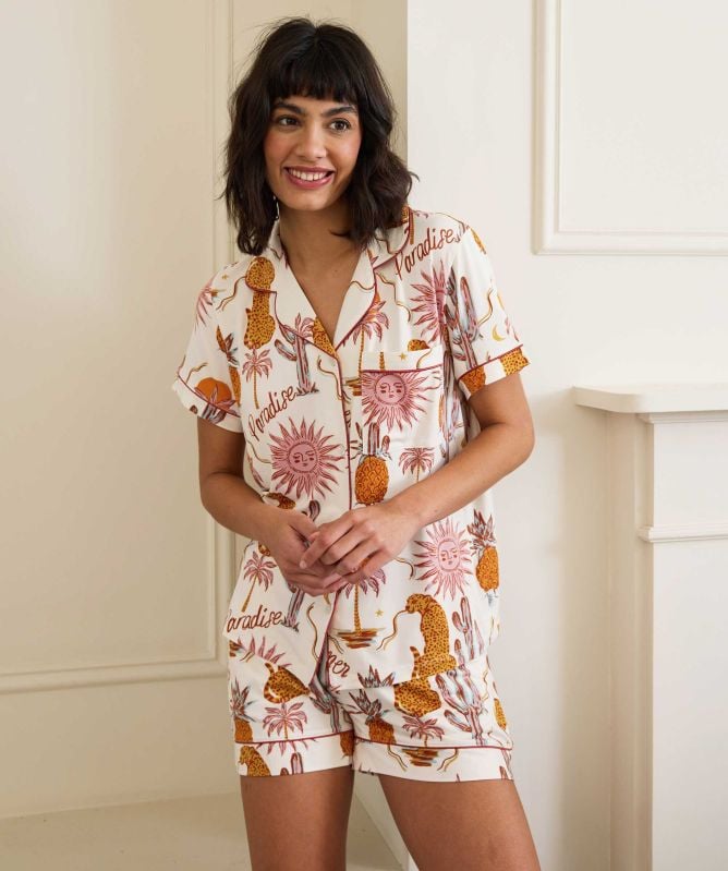 Chelsea Peers Bohemian Paradise Print Short Pyjamas