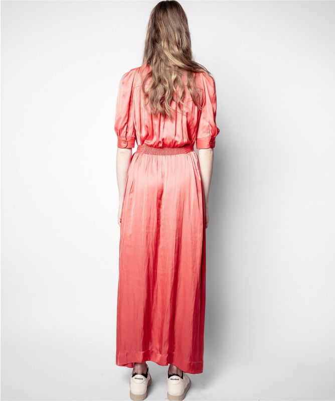 Zadig & Voltaire Orange Remedy Satin Dress | Jules B