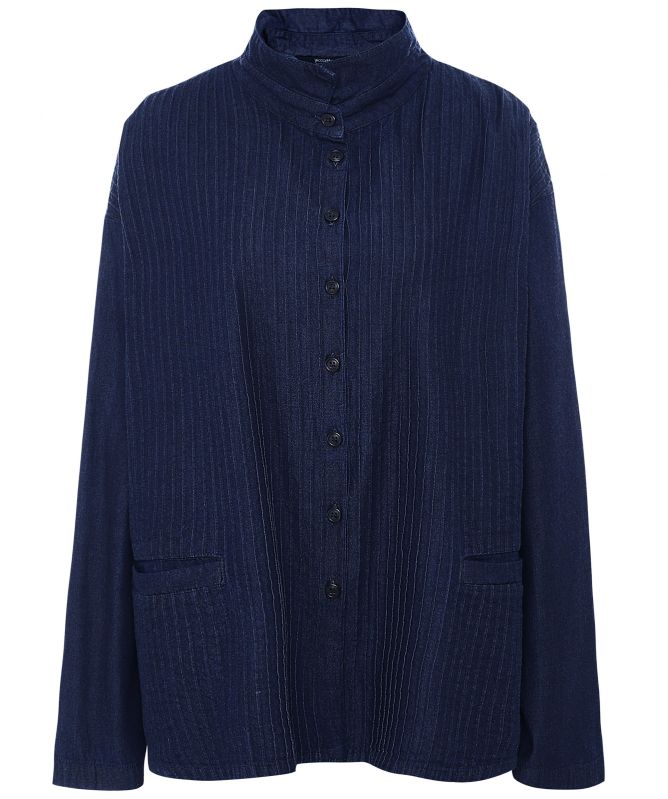 Yaccomaricard Pintucked Shirt Jacket