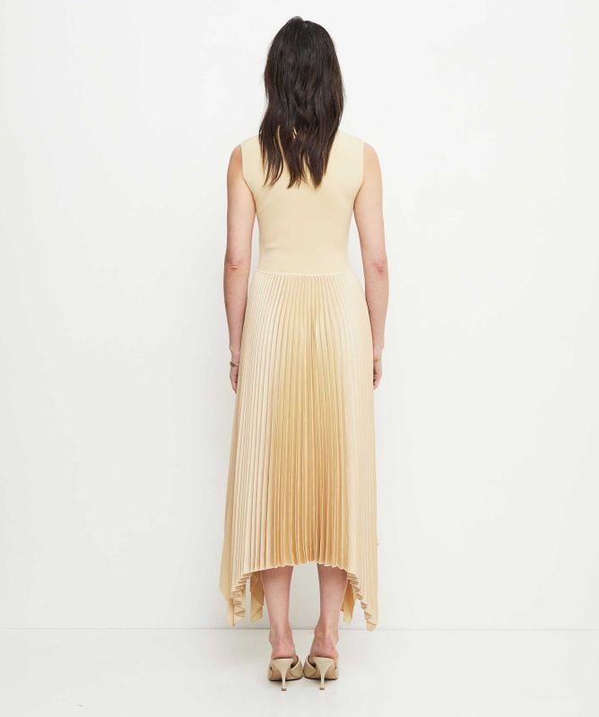 JOSEPH Knit Weave Plissé Dera Dress