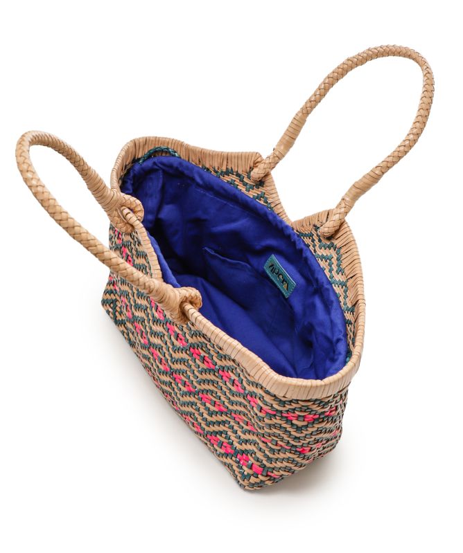 Vipera Crudelia Flower Woven Tote