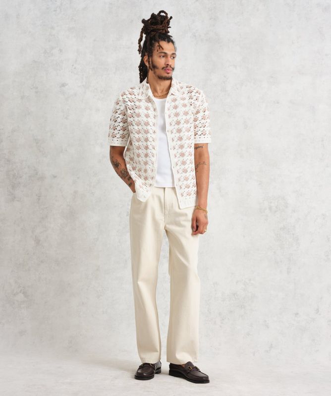 Wax London Splash Crochet Porto Shirt