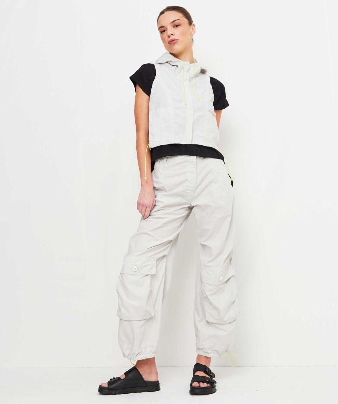 Lurdes Bergada Cropped Hooded Waistcoat