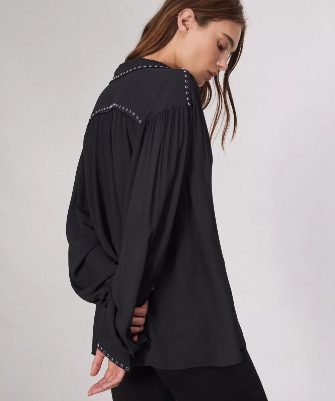 rag & bone Emmy Embellished Top