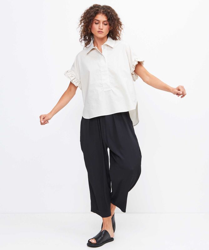 MEIMEIJ Frill Sleeve Top