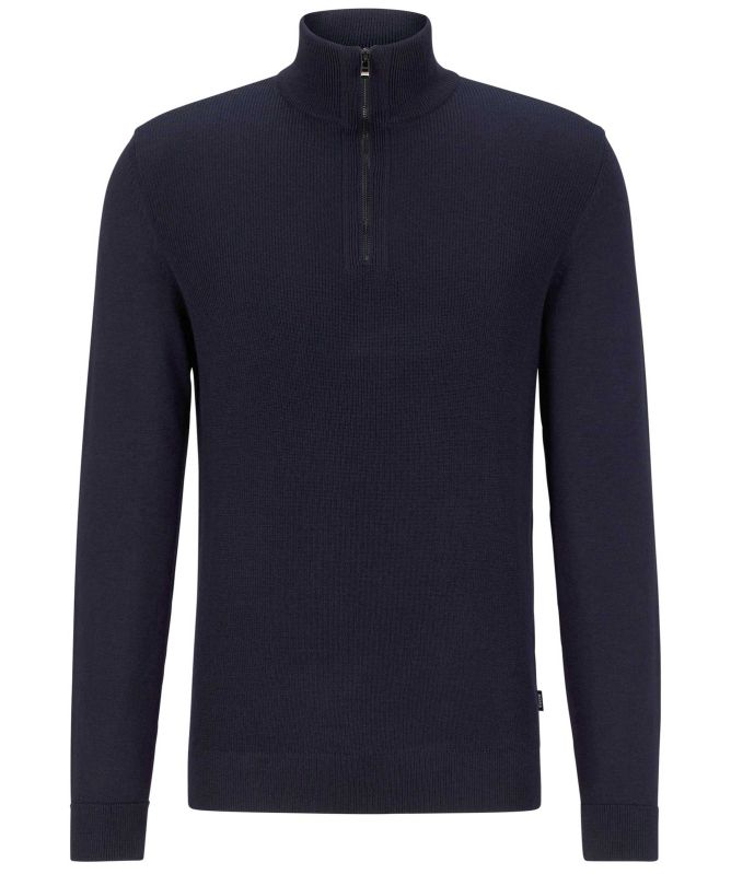 BOSS Half-Zip Ofilato Jumper
