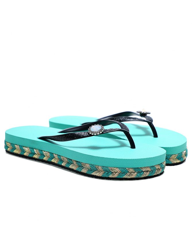 Uzurii Raffia Switch Flip Flops