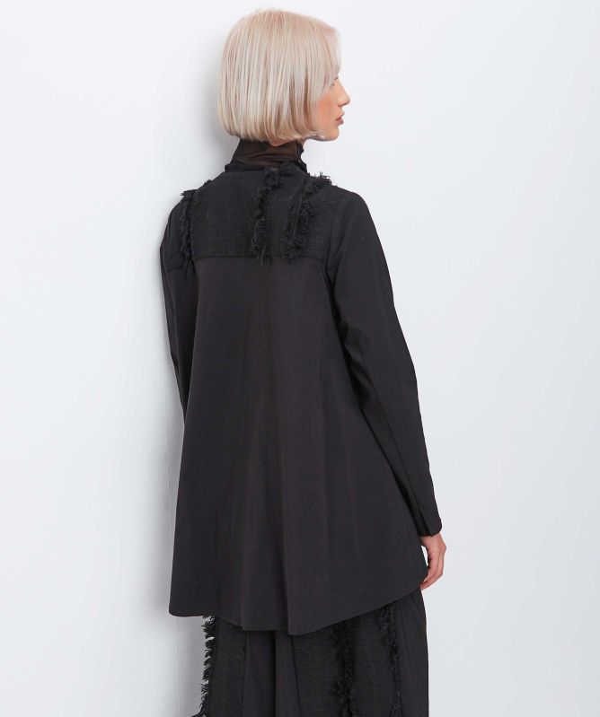 Manesera Fringed Front Jacket