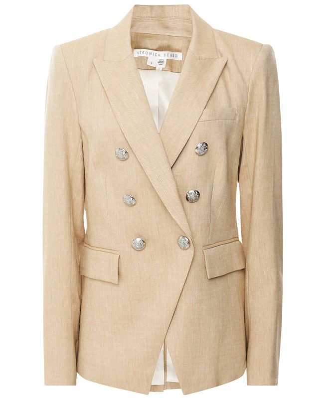 Veronica Beard Miller Linen Dickey Jacket