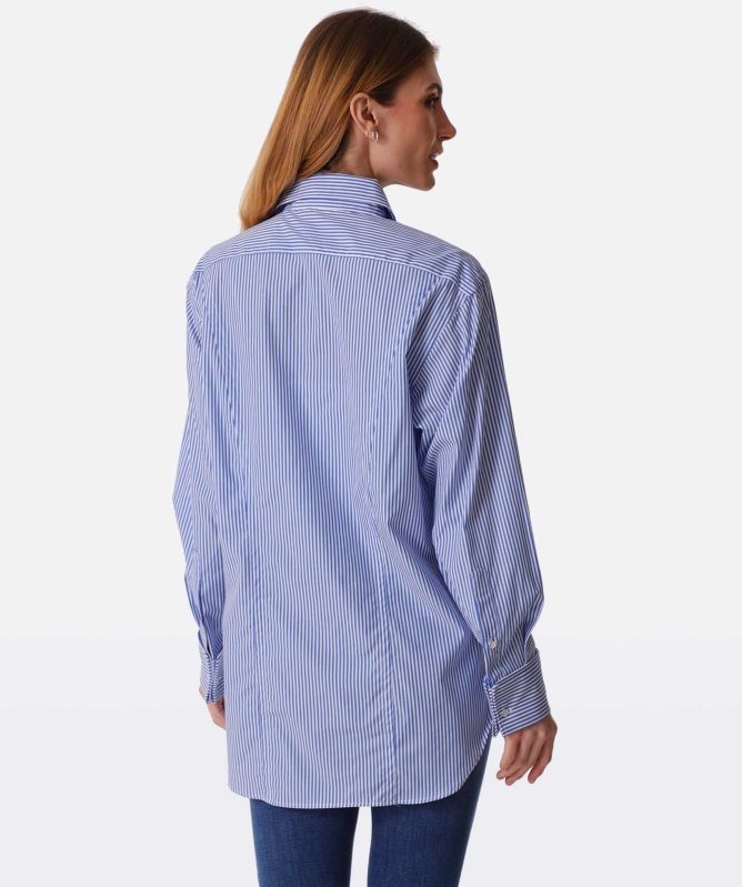rag & bone Diana Cotton Poplin Stripe Shirt
