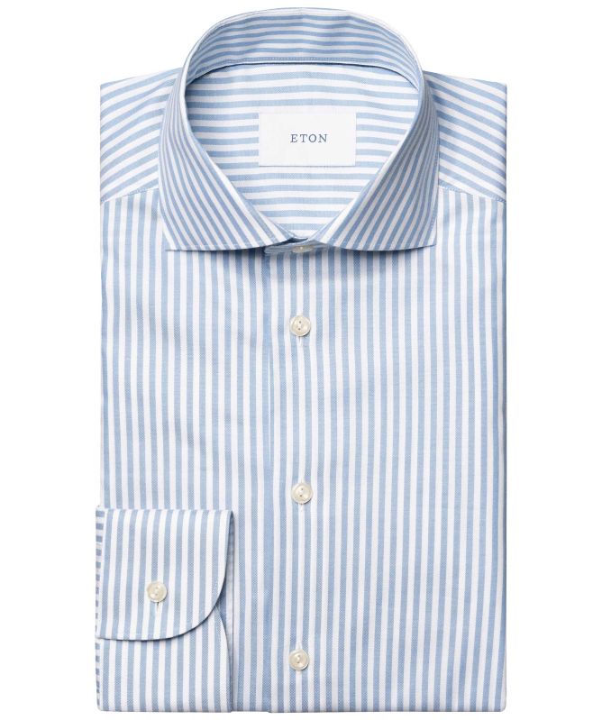 Eton Slim Striped Oxford Shirt
