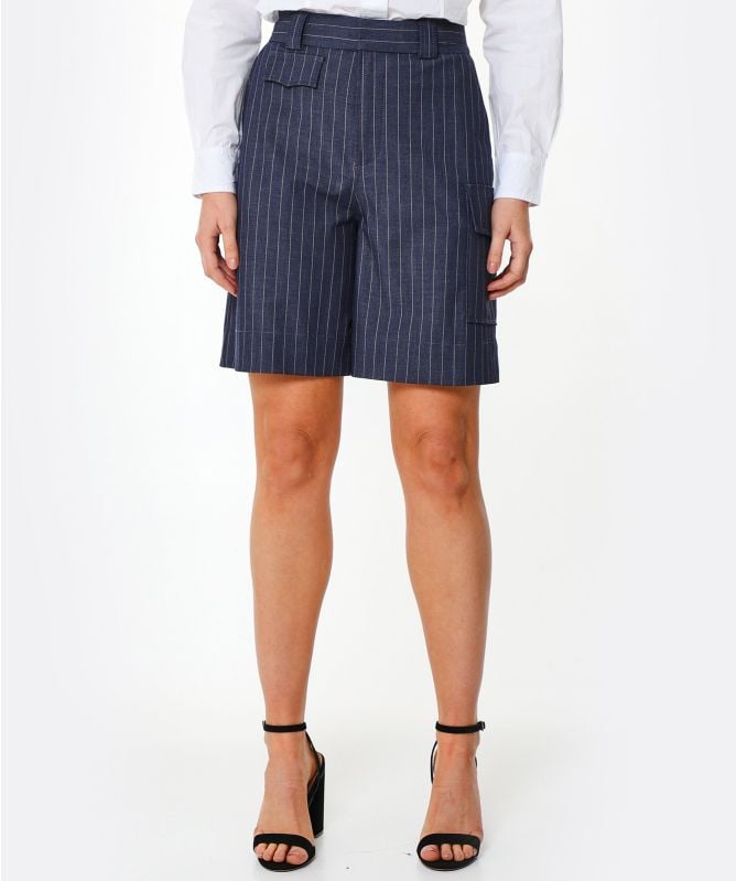 【送料関税込】GANNI Yarn Dyed Stripe Elasticated Shorts dSn8OpWyxfACKHgthTlC4B65JTxtpf