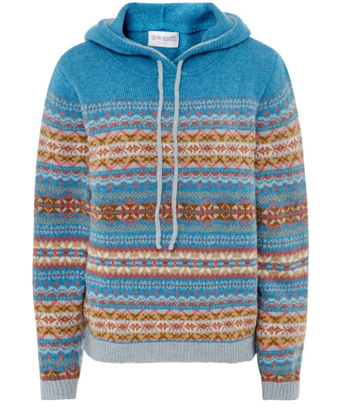 ERIBÉ Kinross Fairisle Hoodie Jumper