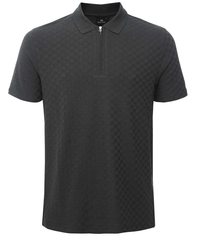 Paul Smith Jacquard Zipper Polo Shirt