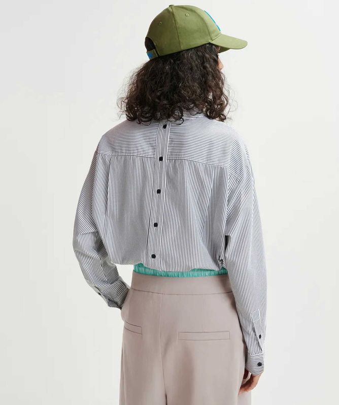 Essentiel Antwerp Hapricorn Embroidered Pinstripe Shirt