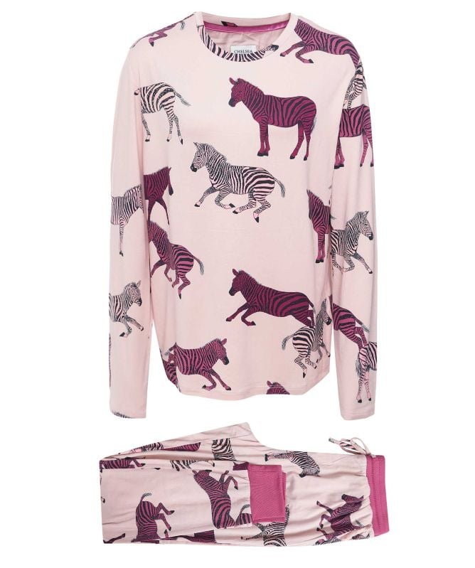 Chelsea Peers Zebra Print Long Pyjamas