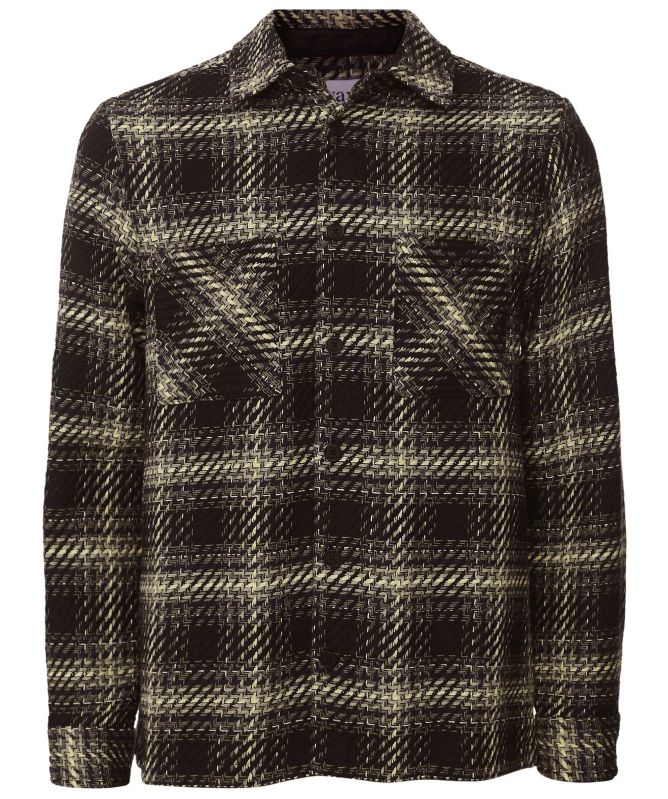 Wax London Check Whiting Overshirt