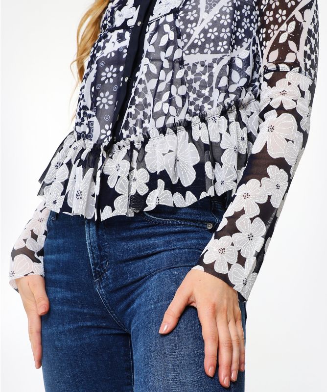 High Anywise Floral Top