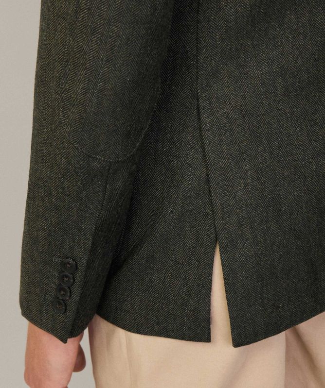 Hackett Wool Herringbone Blazer