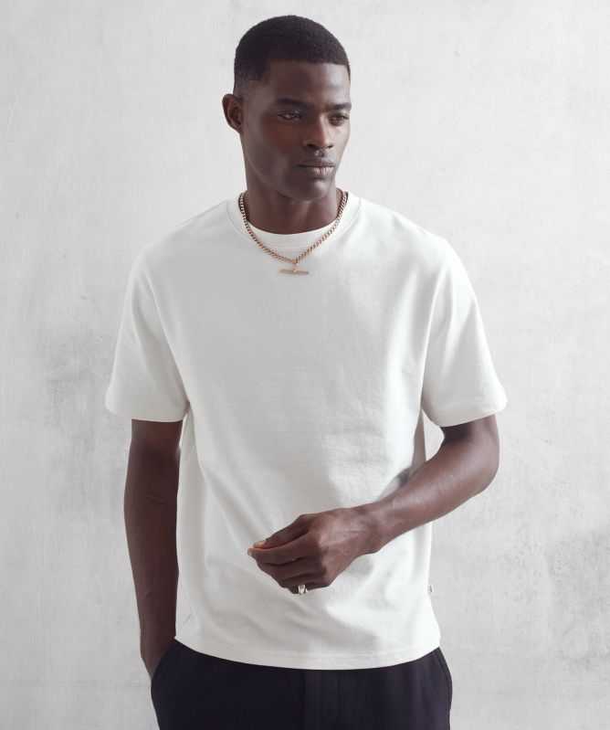 Wax London Textured Cotton Dean T-Shirt