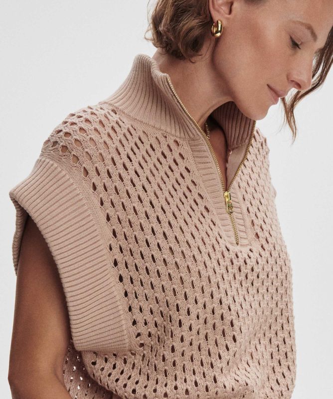 Varley Gaines Half-Zip Knit Vest