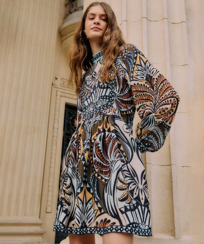 FARM Rio Balamana Printed Mini Dress