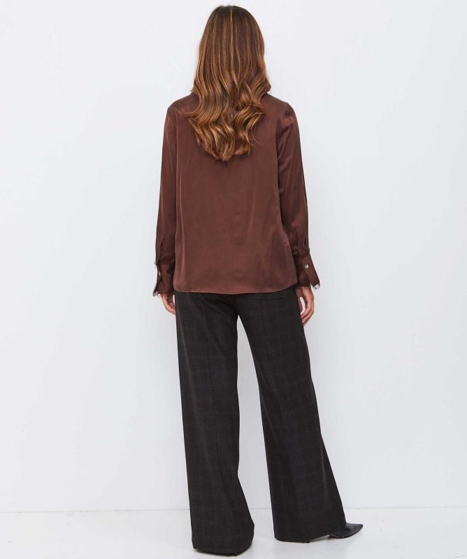 Paul Smith Flecked Check Wide-Leg Trousers