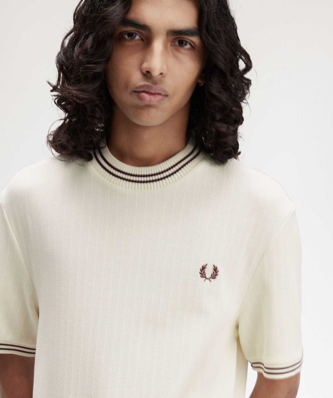 Fred Perry Ribbed Jersey T-Shirt