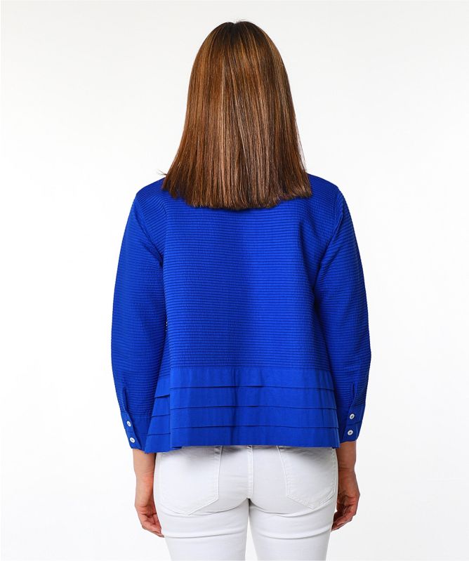 Yaccomaricard Pintucked Cotton Lawn Shirt
